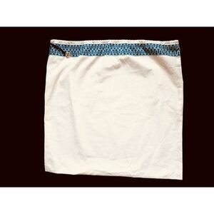 Tory Burch Off White Drawstring Logo Ribbon Charm Designer Accessory Dust Bag